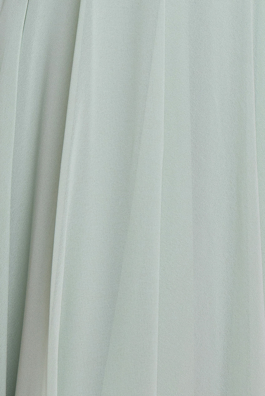 Cowl Neck Chiffon Maxi Dress