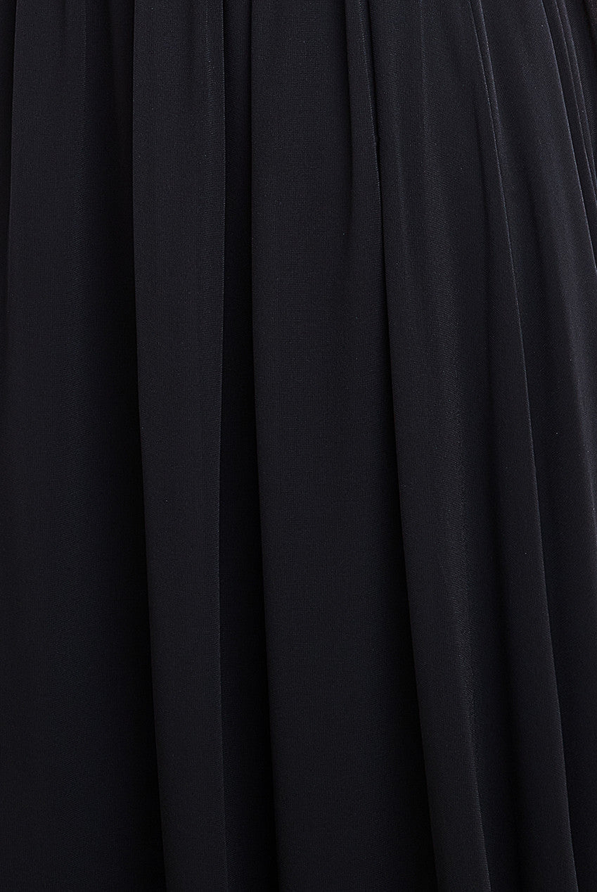 Chiffon Feather Bandeau Maxi Dress