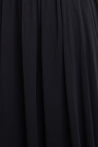 Chiffon Feather Bandeau Maxi Dress