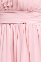 Chiffon Feather Bandeau Maxi Dress