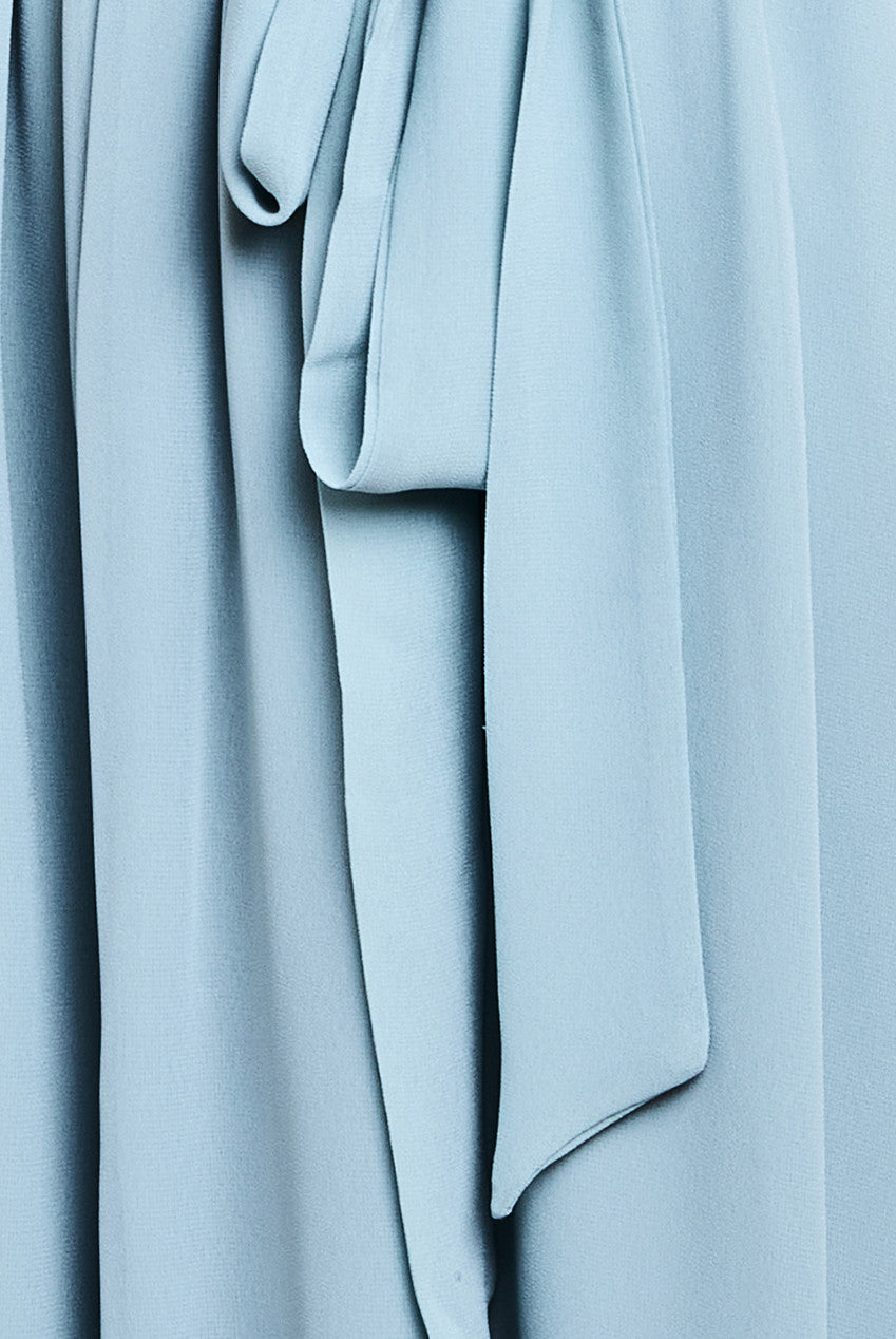 Wrap Back Maxi With Front Slit Chiffon