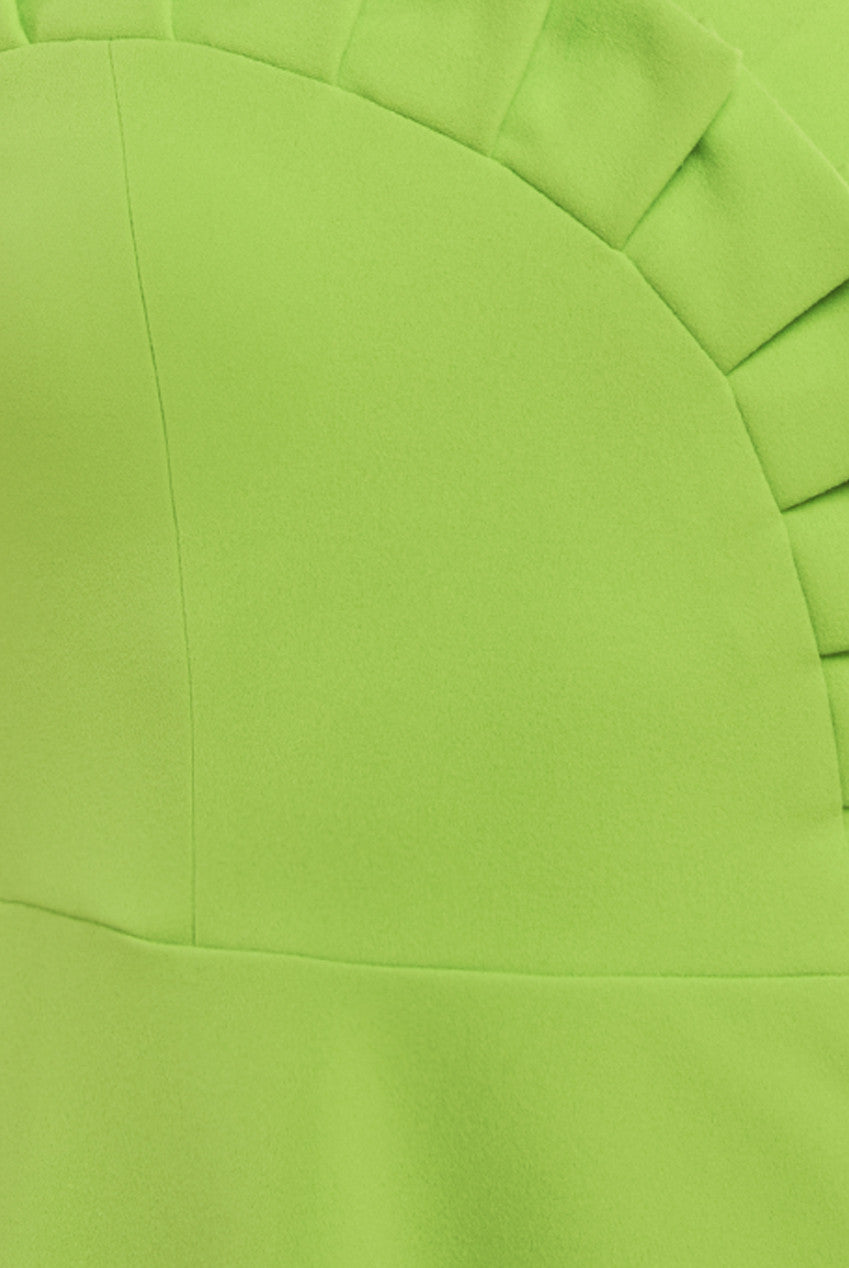 Frilled Halter Neck Strap Midi Dress