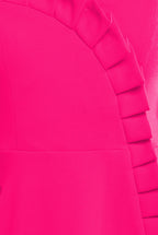 Frilled Halter Neck Strap Midi Dress