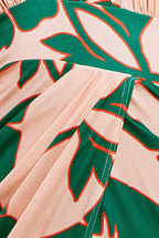 Printed Crossover Maxi Dress