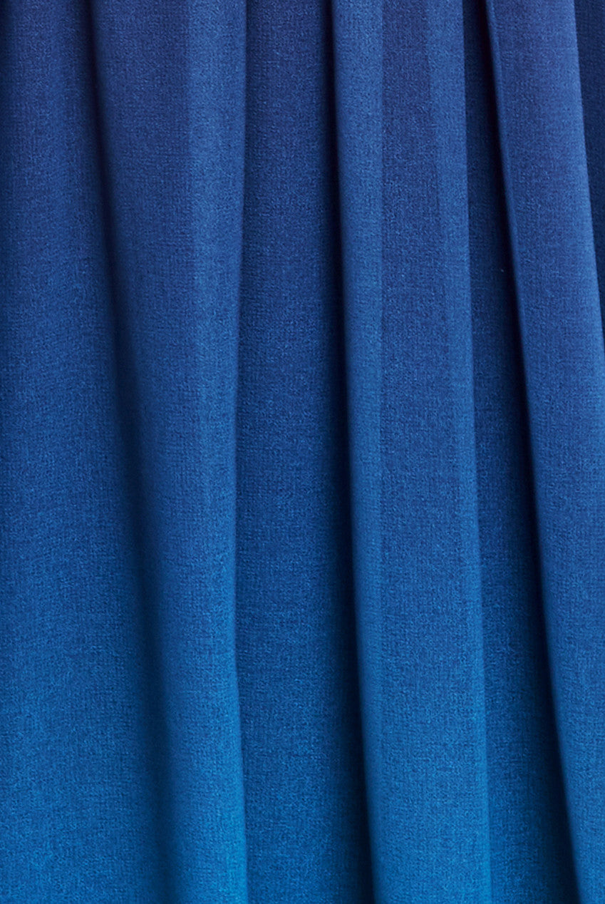 Ombre Chiffon Bardot Frill A-Line Maxi Dress