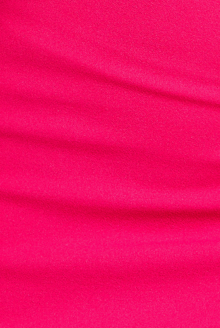 One Shoulder Stretch Midi Dress