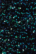 Multi Sequin & Velvet Bardot Maxi Dress