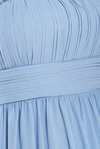 Chiffon Feather Bandeau Maxi Dress