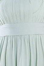 Chiffon Feather Bandeau Maxi Dress
