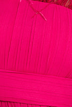 Chiffon Feather Bandeau Maxi Dress