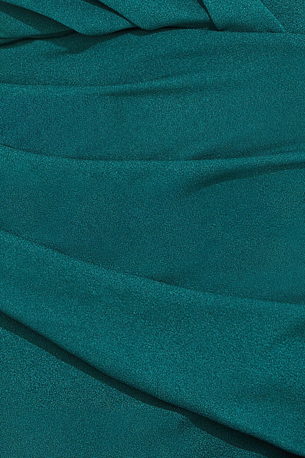 Scuba Crepe Pleated Bardot Maxi Dress