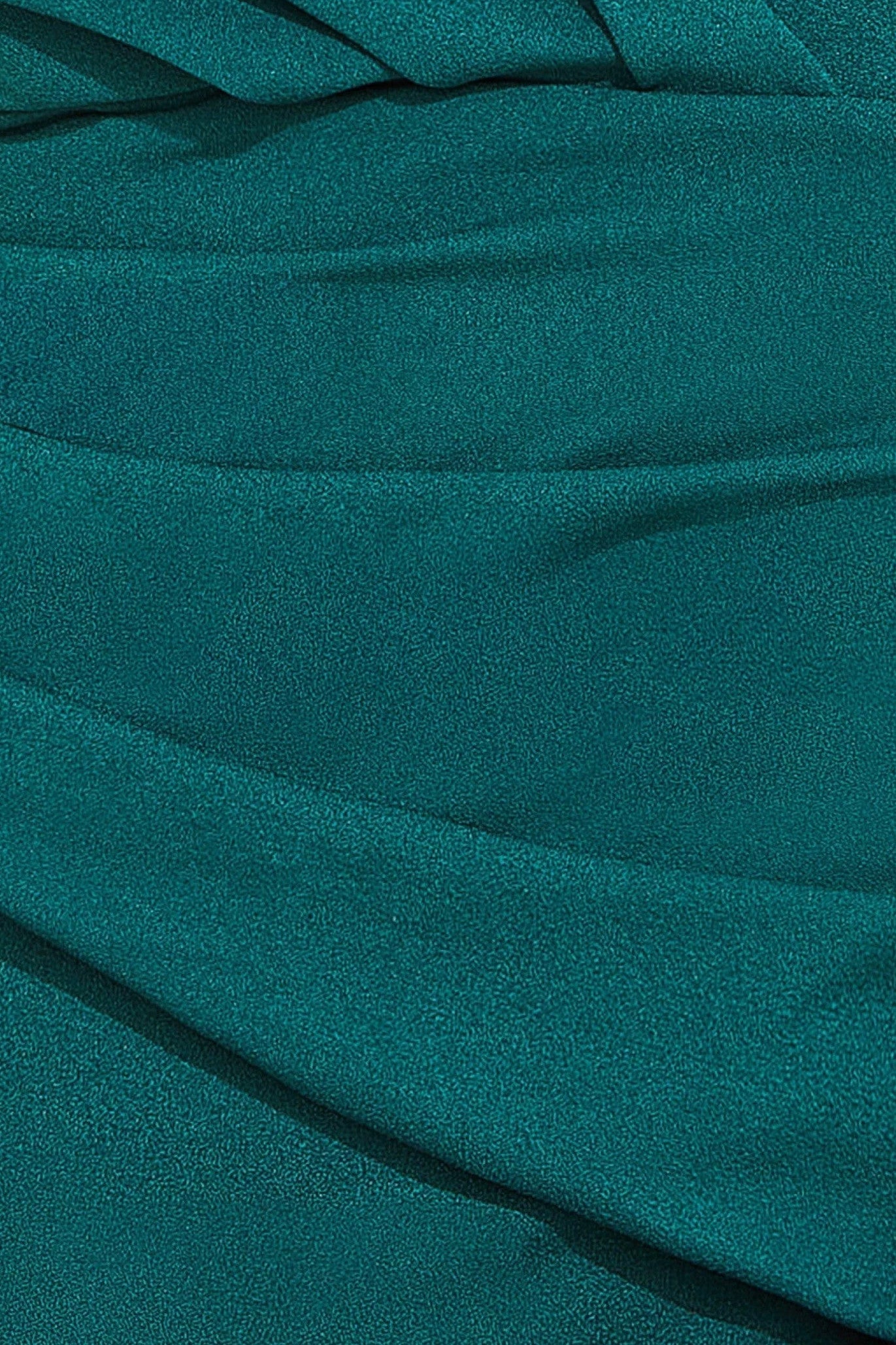 Scuba Crepe Pleated Bardot Maxi Dress