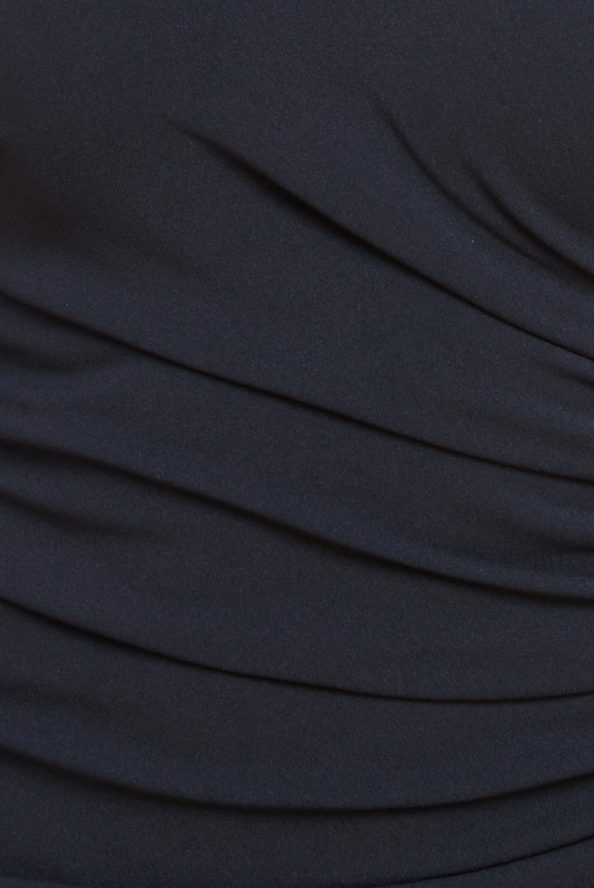 Scuba Crepe Bandeau Maxi With Diamante Necklace