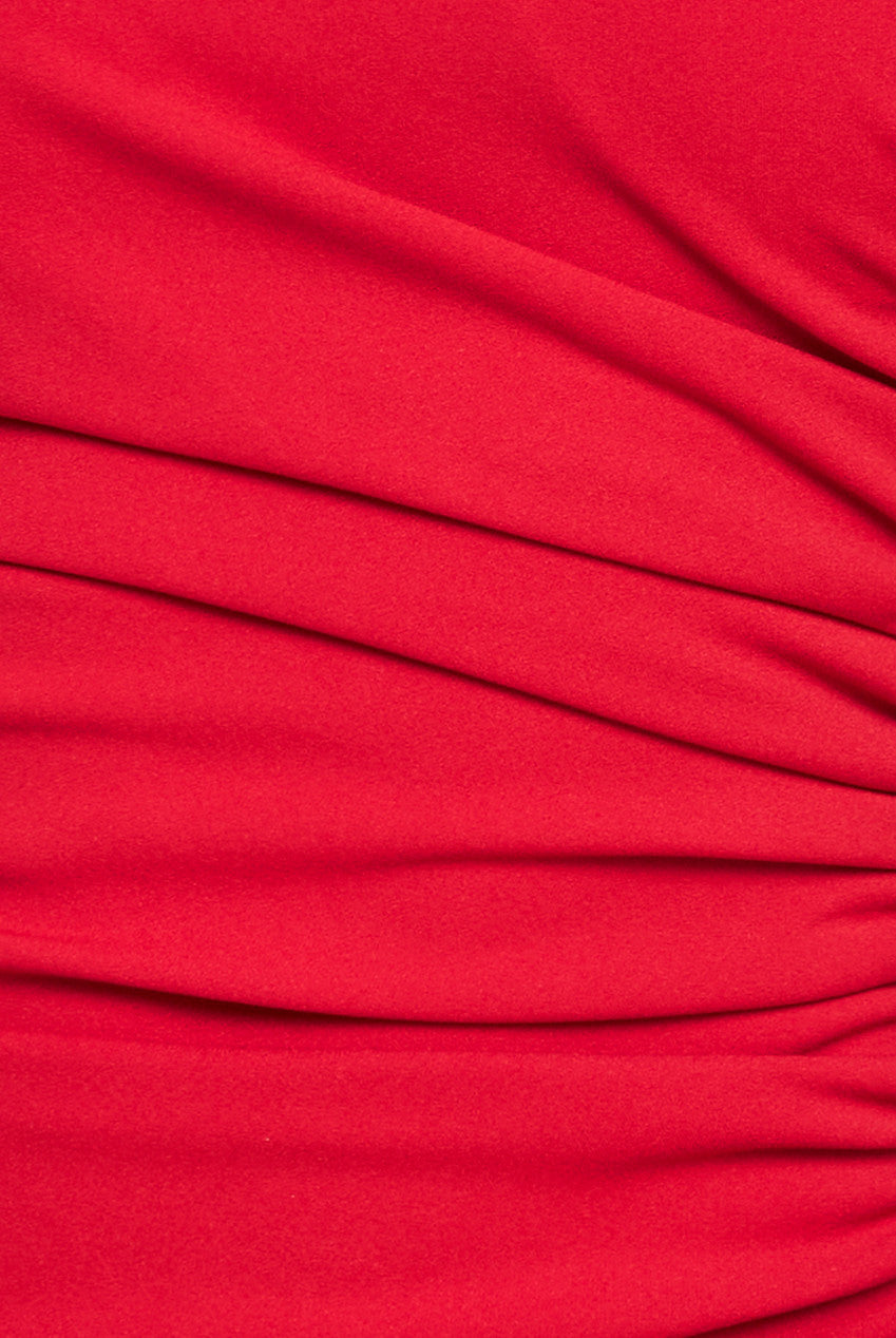 Scuba Crepe Bandeau Maxi With Diamante Necklace