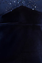 Scalloped Lace & Velvet Maxi Dress