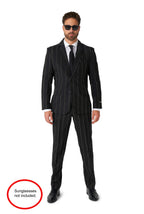 Oversized Pinstripe Black