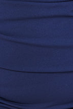 Scuba Crepe Wrap Bardot Midi Dress