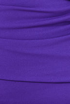 Scuba Crepe Wrap Bardot Midi Dress