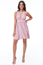 Multi Way Pleated Mini Dress