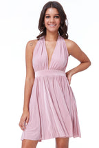 Multi Way Pleated Mini Dress