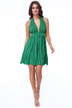 Multi Way Pleated Mini Dress