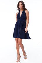 Multi Way Pleated Mini Dress