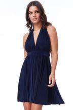 Multi Way Pleated Mini Dress