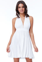 Multi Way Pleated Mini Dress