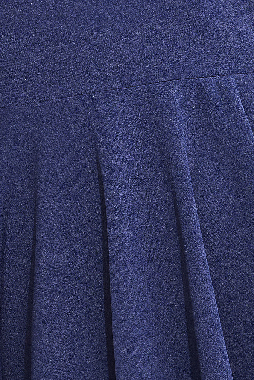 Bardot Pleated Skater Mini Dress