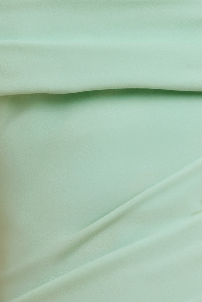 One Shoulder Scuba Crepe Evening Maxi Dress