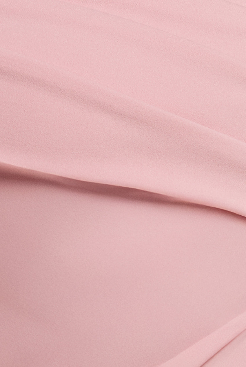 One Shoulder Scuba Crepe Evening Maxi Dress