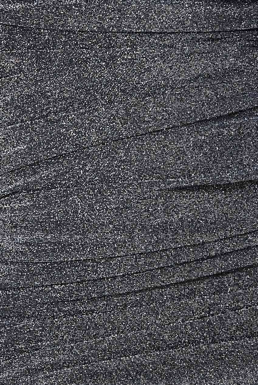 Lurex One Shoulder Ruched Midi Dress