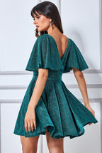 Sparkle Lurex Mini Skater Dress