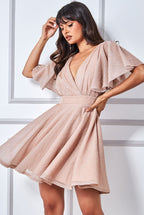 Sparkle Lurex Mini Skater Dress