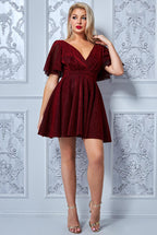 Sparkle Lurex Mini Skater Dress
