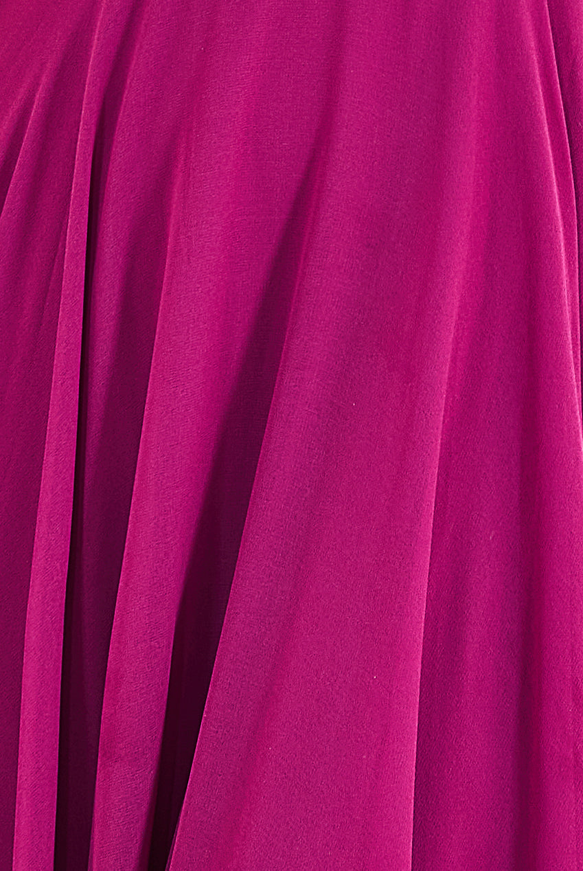 Cowl Neck Chiffon Maxi Dress