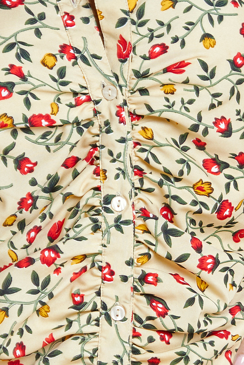 Floral Print Shirt Dress