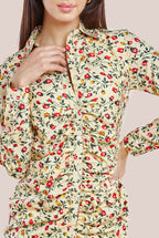 Floral Print Shirt Dress