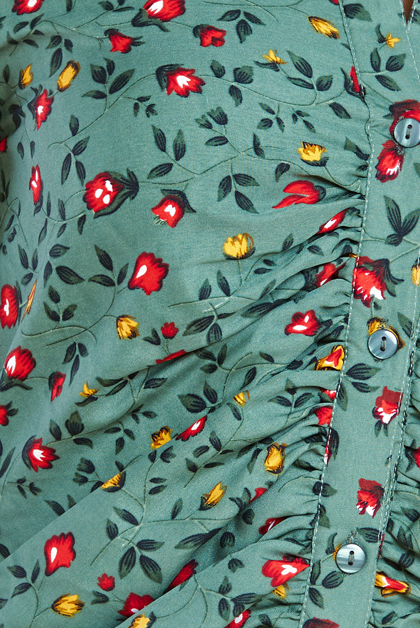 Floral Print Shirt Dress