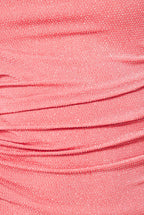 One Shoulder Ruched Midi Dress