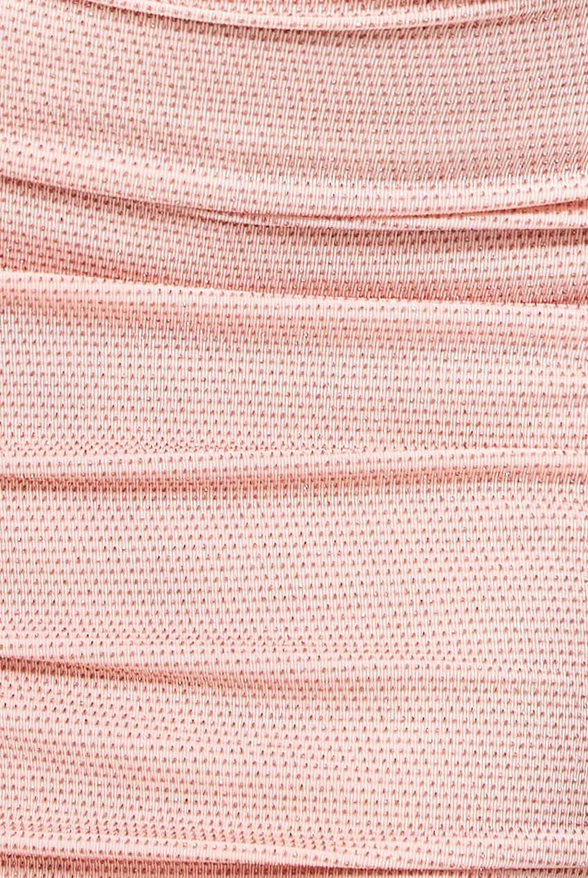 One Shoulder Ruched Midi Dress