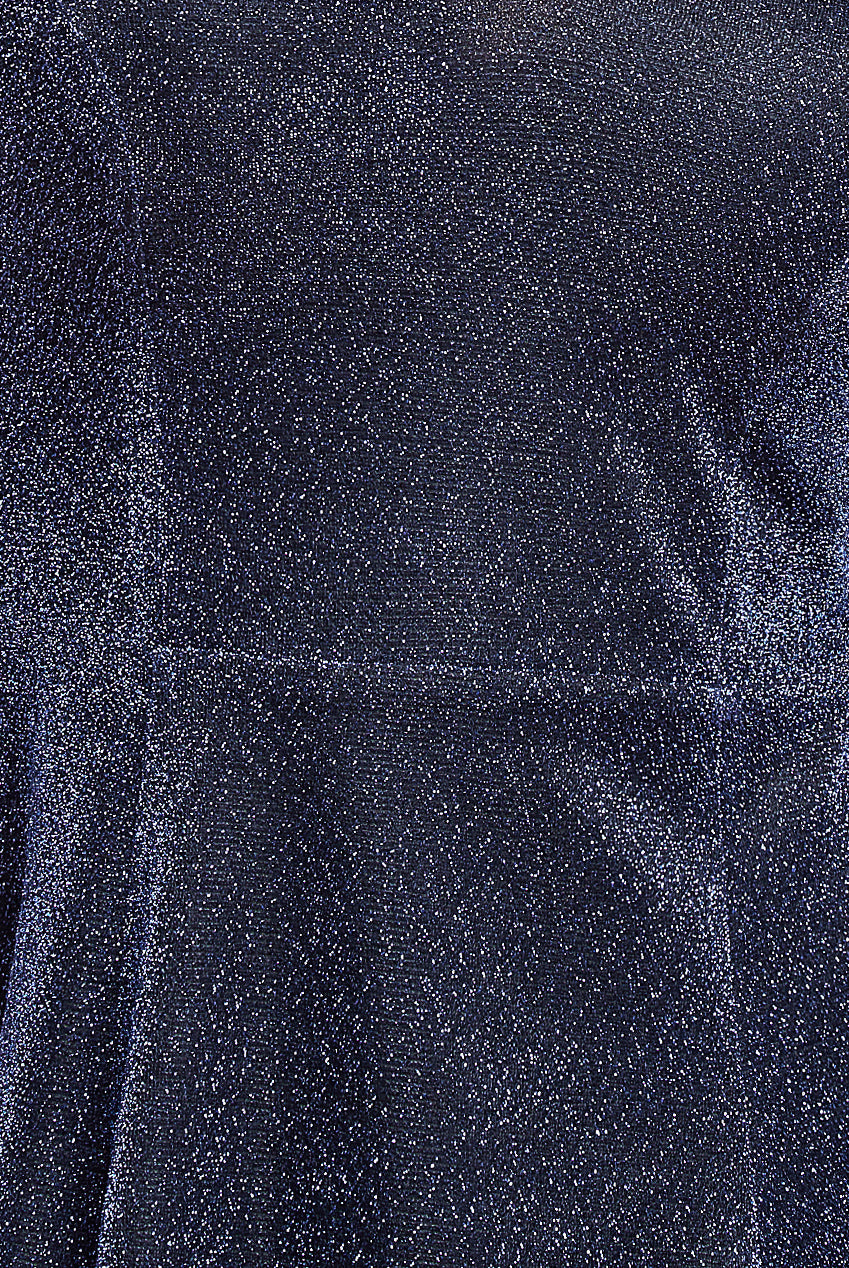 Off The Shoulder Lurex High Low Dress