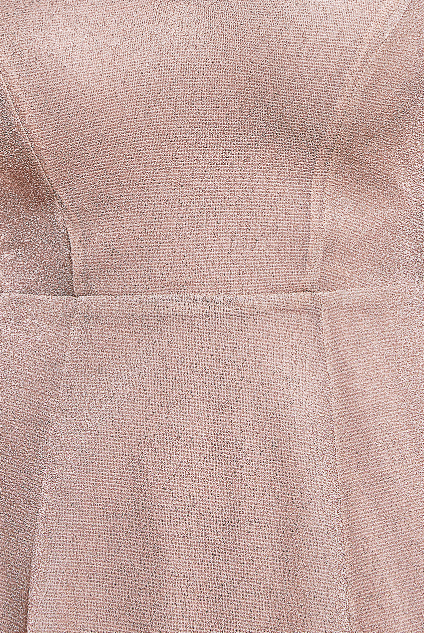 Off The Shoulder Lurex High Low Dress