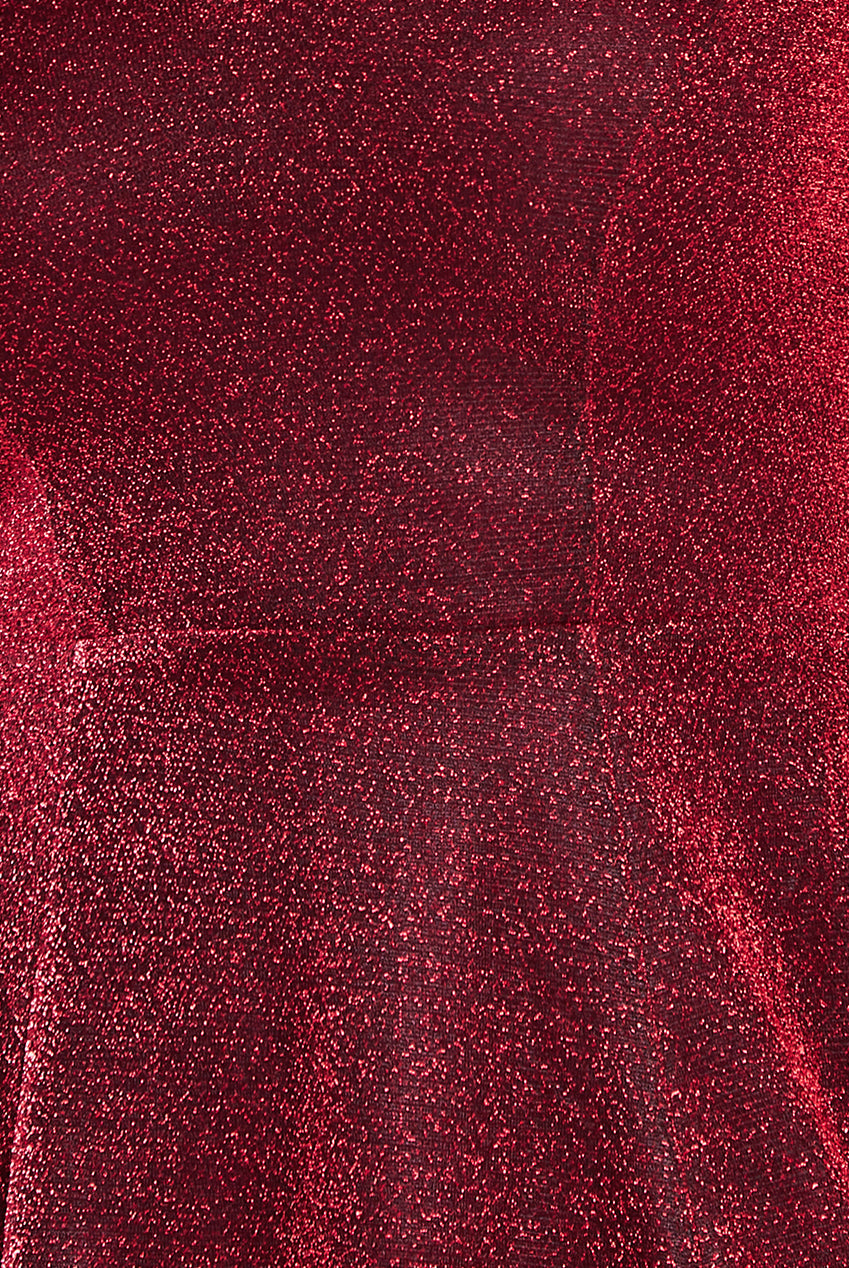 Off The Shoulder Lurex High Low Dress