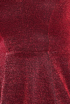 Off The Shoulder Lurex High Low Dress