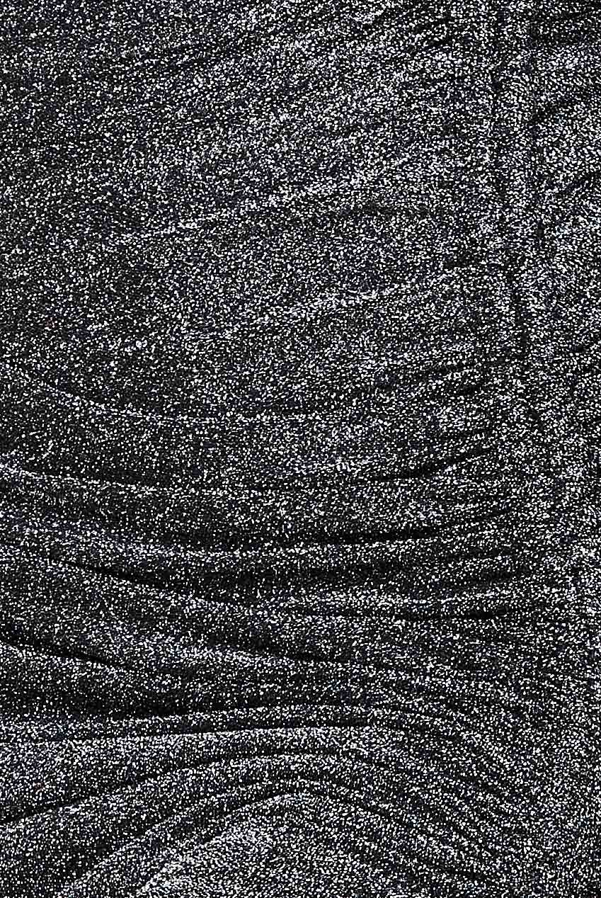 Lurex Off The Shoulder Ruched Midi Dress