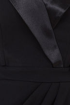 Scuba Crepe Off Shoulder Wrap Bodice Midi Dress