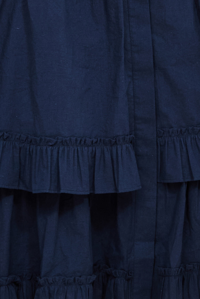 Tiered Shirt Dress With Belt