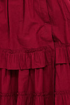 Tiered Shirt Dress With Belt