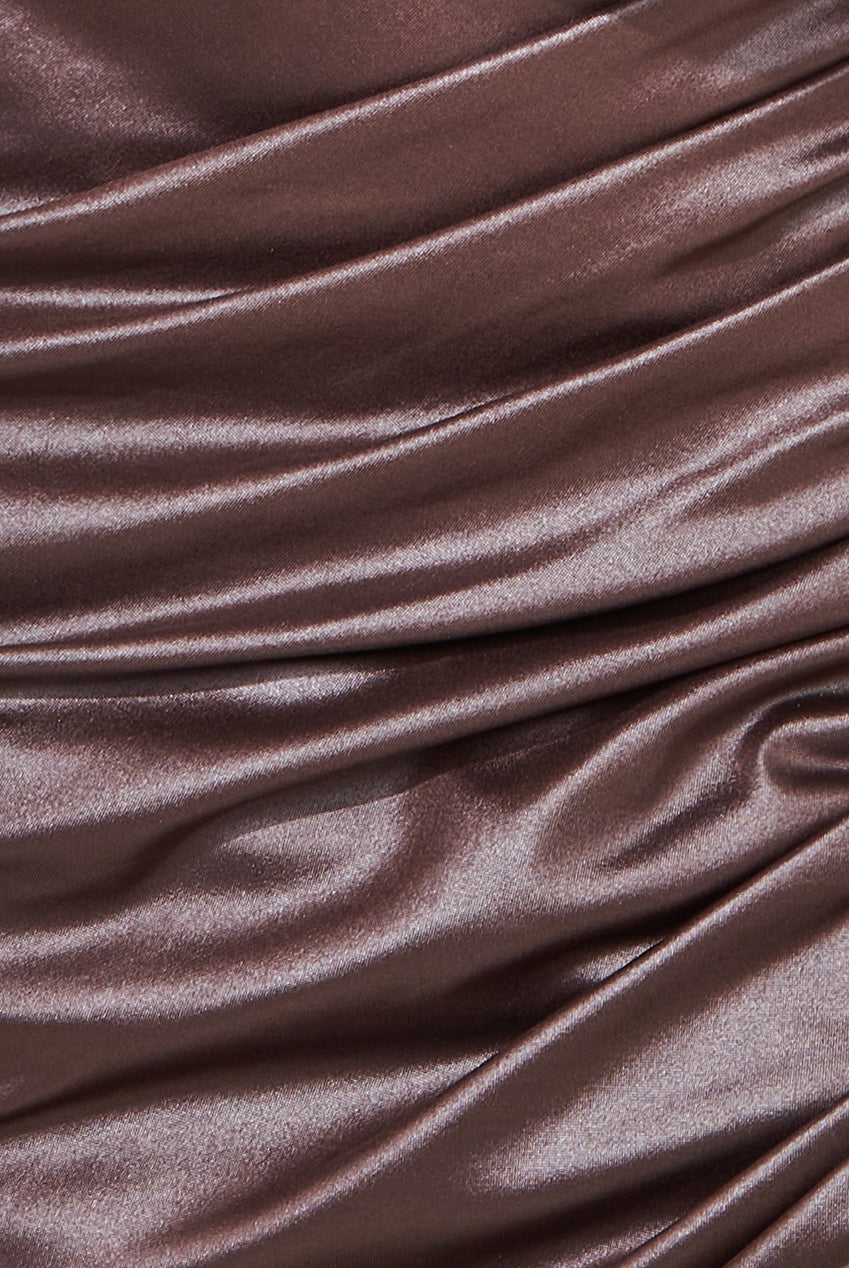 Bandeau Faux Leather Midi